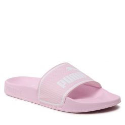 Klapki Puma. Czerwone klapki damskie Puma, bez wzorów, sportowe, bez obcasa, bez zapięcia. Za 119.99 zł.