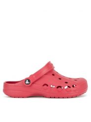 Crocs Klapki C-BAYA 10126-6EN Czerwony. Czerwone klapki damskie Crocs, bez wzorów, z tworzywa sztucznego, bez obcasa, bez zapięcia. Za 199.99 zł.