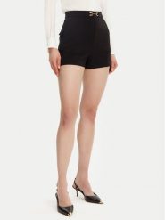 Elisabetta Franchi Szorty materiałowe SH-007-51E2-V240 Czarny Regular Fit. Czarne szorty damskie Elisabetta Franchi, bez wzorów, z materiału. Za 549.99 zł.