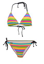 Beco Pop Colour Triangle Bikini | Miseczka B | Wielokolorowy. Brązowe stroje kąpielowe damskie Beco, s, bez wzorów, z elastanu. Za 239.99 zł.