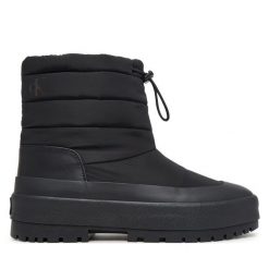 Śniegowce Calvin Klein. Czarne śniegowce damskie Calvin Klein, bez zapięcia. Za 489.99 zł.