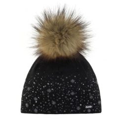 Czapka zimowa Eisbar Rana Lux Crystal MÜ. Czarne czapki damskie Eisbar, na zimę, bez wzorów, z dzianiny, eleganckie. Za 359.90 zł.