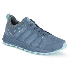 Buty trekkingowe Aku Rapida Evo GTX Niebieski. Niebieskie obuwie trekkingowe damskie Aku, z gore-texu, bez zapięcia. Za 339.00 zł.
