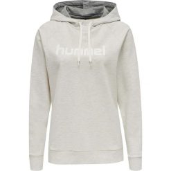 Damska bluza z kapturem Hummel Hmlgo Logo. Brązowe bluzy damskie Hummel, xl, bez wzorów, z polaru, sportowe, bez ramiączek, z kapturem. Za 188.50 zł.