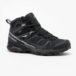 Buty turystyczne męskie Salomon XUltra Pioneer 2 GTX Mid. Brązowe buty zimowe męskie Salomon, bez wzorów, z gore-texu, bez obcasa, bez zapięcia. W wyprzedaży za 499.99 zł.
