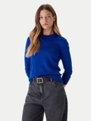 Calvin Klein Sweter LV044D370G Niebieski Regular Fit. Niebieskie swetry nierozpinane damskie Calvin Klein, xxs, bez wzorów, z syntetyku, bez kołnierzyka, bez ramiączek. Za 299.99 zł.