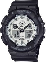 Zegarek Casio Męski G-Shock 55 mm (GA-100WD-1A). Zegarki męskie Casio, bez wzorów. Za 453.99 zł.