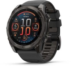 Zegarek sportowy Garmin Fenix 8 AMOLED Czarny (010-02905-21). Czarne zegarki sportowe Garmin, bez wzorów. Za 5,148.99 zł.