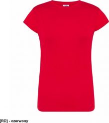 JHK T-shirt damski JHK TSRLPRM - premium z krótkim rękawem, dopasowany do sylwetki, single jersey, 170 g - czerwony 3XL. Czerwone t-shirty damskie JHK, xl, bez wzorów, z jersey, bez kołnierzyka, bez ramiączek. Za 18.00 zł.