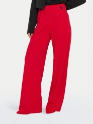 JDY Spodnie materiałowe Geggo 15208430 Czerwony Wide Leg. Czerwone spodnie materiałowe damskie JDY, bez wzorów, z materiału. Za 119.99 zł.