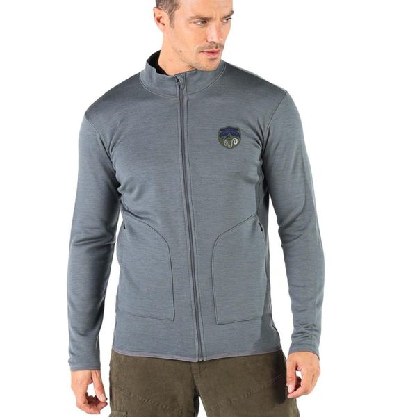 Kurtka turystyczna męska Woolona Bornova 100% Merino. Szare kurtki męskie WOOLONA, m, bez wzorów, bez kaptura. W wyprzedaży za 585.00 zł.