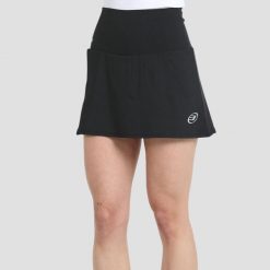 Spódniczka do padla damska Bullpadel Bogas. Czarne szorty damskie bullpadel, bez wzorów, z dżerseju, sportowe. Za 169.99 zł.