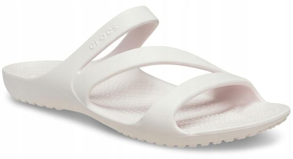 Klapki Dla Dorosłych Crocs Kadee II. Czerwone klapki damskie Crocs, bez wzorów, z materiału, bez zapięcia. Za 119.99 zł.