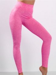 Legginsy sportowe - różowy. Czerwone legginsy damskie Sinsay, l, bez wzorów. Za 39.99 zł.