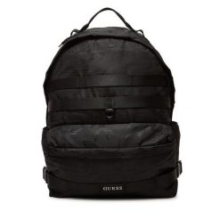 Plecak Guess. Czarne plecaki męskie Guess, z aplikacjami, sportowe. Za 499.99 zł.