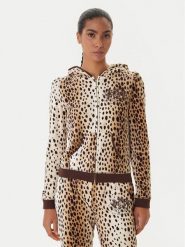 Juicy Couture Bluza JCGAS225012A Beżowy Slim Fit. Brązowe bluzy damskie Juicy Couture, s, bez wzorów, z bawełny, bez ramiączek, bez kaptura. Za 319.99 zł.