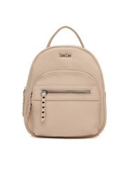 DeeZee Plecak DZE-S-009-07 Beżowy. Brązowe plecaki damskie DeeZee, bez wzorów, ze skóry. Za 129.99 zł.