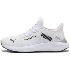 Buty sportowe Puma Softride Enzo 5 Slip Tech. Białe buty sportowe męskie Puma, bez wzorów, bez zapięcia, na fitness i siłownię. Za 490.00 zł.