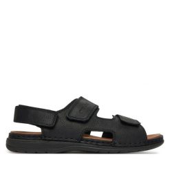 Sandały Rieker. Czarne sandały męskie Rieker, bez wzorów, bez zapięcia. Za 119.00 zł.