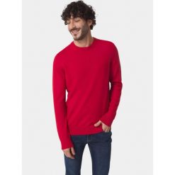 Sweter męski TBS Malykron. Czerwone swetry męskie TBS, m, bez wzorów, casualowe, bez kołnierzyka, bez ramiączek. Za 379.00 zł.