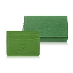 Zestaw prezentowy dla niej portfel damski skórzany T-138 i etui na karty T-151 Paolo Peruzzi ZUP-145-GR. Zielone portfele damskie Paolo Peruzzi, ze skóry. Za 129.00 zł.