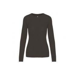 Damski sweter z okrągłym dekoltem Kariban. Szare swetry nierozpinane damskie KARIBAN, na zimę, bez wzorów, bez kołnierzyka, bez ramiączek. Za 185.00 zł.