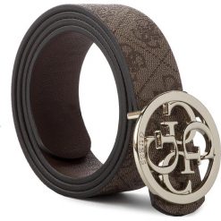 Pasek Damski GUESS - Bluebelle Belts BW7227 VIN35 S BRO. Brązowe paski damskie Guess, z aplikacjami, ze skóry ekologicznej. Za 229.00 zł.