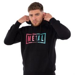 Bluza Metal Boxe Miami Vice. Czarne bluzy damskie METAL BOXE, l, bez wzorów, z bawełny, bez ramiączek, z kapturem. Za 225.50 zł.