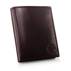 Portfel skórzany BETLEWSKI BPM-NVTC-307 brązowy. Brązowe portfele męskie Betlewski, bez wzorów, ze skóry. Za 129.99 zł.