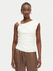 Marciano Guess Top G6GP02 K3068 Kremowy Slim Fit. Białe topy damskie Marciano Guess, m, z aplikacjami, z wiskozy, bez kołnierzyka, bez ramiączek. Za 519.99 zł.