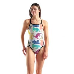 Strój Kąpielowy Damski Arena In The Wild Swimsuit Super. Białe stroje kąpielowe damskie ARENA, bez wzorów, z materiału. Za 259.99 zł.