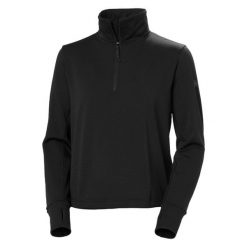 Bluza damska Helly Hansen Versalite Cinched Fleece. Czarne bluzy damskie Helly Hansen, bez wzorów, sportowe, bez ramiączek, bez kaptura. Za 365.00 zł.
