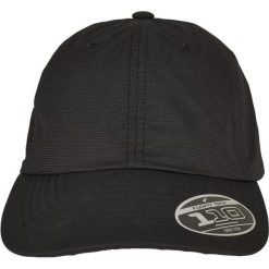Czapka Z Daszkiem 110 Alpha. Czarne czapki damskie FLEXFIT, bez wzorów, z elastanu. Za 80.99 zł.