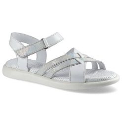 Białe Sandały Ravini Damskie Wygodne Buty Na Lato. Białe sandały damskie Ravini, bez wzorów, bez obcasa, bez zapięcia. Za 135.00 zł.