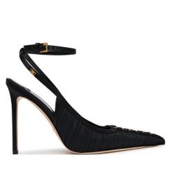Szpilki Elisabetta Franchi. Czarne szpilki damskie Elisabetta Franchi, bez wzorów, bez obcasa, na szpilce, bez zapięcia. Za 2,649.00 zł.