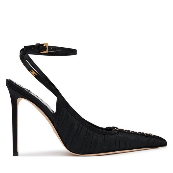 Szpilki Elisabetta Franchi. Czarne szpilki damskie Elisabetta Franchi, bez wzorów, bez obcasa, na szpilce, bez zapięcia. Za 2,649.00 zł.