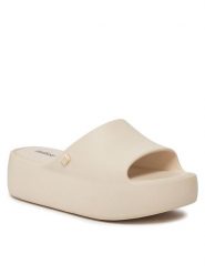 Melissa Klapki Melissa Free Platform Slide Ad 35859 Beżowy. Brązowe klapki damskie Melissa, bez wzorów, z tworzywa sztucznego, bez obcasa, bez zapięcia. Za 419.99 zł.