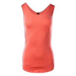 Koszulka bezrękawnik damski Hi-Tec Lady Malia - pomarańczowa, Rozmiar S. Brązowe bluzki damskie Hi-tec, s, bez wzorów, z elastanu, sportowe, bez kołnierzyka, bez ramiączek. W wyprzedaży za 49.99 zł.