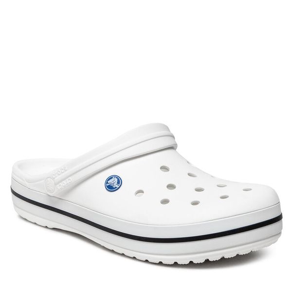Klapki Crocs. Białe klapki damskie Crocs, bez wzorów, bez zapięcia. Za 259.99 zł.