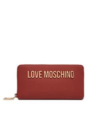 LOVE MOSCHINO Portfel JC5611PP0PKD0459 Czerwony. Czerwone portfele damskie Love Moschino, ze skóry. Za 439.99 zł.