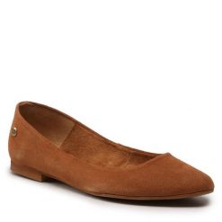 Baleriny Maciejka. Brązowe balerinki damskie Maciejka, bez wzorów, bez obcasa, bez zapięcia. Za 319.99 zł.