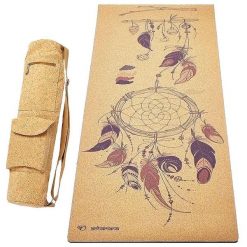 Zestaw mata do jogi z gumy i korka 5 mm + torba z korka - Attrape rêves. Białe torby na ramię męskie ACHAMANA, z bawełny, na ramię, duże. Za 550.00 zł.
