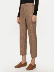 Tommy Hilfiger Spodnie materiałowe WW0WW42965 Beżowy Regular Fit. Brązowe spodnie materiałowe damskie Tommy Hilfiger, bez wzorów, z materiału. Za 389.99 zł.