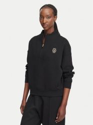 Beverly Hills Polo Club Bluza L6606T-HR Czarny Relaxed Fit. Czarne bluzy damskie Beverly Hills Polo Club, l, bez wzorów, z bawełny, bez ramiączek, bez kaptura. Za 279.99 zł.