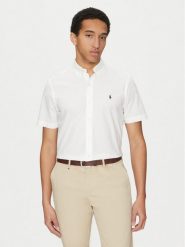 Polo Ralph Lauren Koszula 710945315001 Biały Custom Fit. Białe koszule męskie Polo Ralph Lauren, m, bez wzorów, z bawełny, bez kołnierzyka, bez ramiączek. Za 339.99 zł.