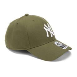 Czapka z daszkiem 47 Brand MLB New York Yankees MVP. Zielone czapki damskie 47 Brand, na wiosnę, bez wzorów. Za 79.99 zł.