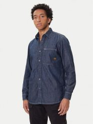 G-Star Raw Koszula jeansowa D27083-D539 Granatowy Regular Fit. Niebieskie koszule męskie G-Star Raw, m, bez wzorów, z bawełny, retro, bez kołnierzyka, bez ramiączek. Za 349.99 zł.