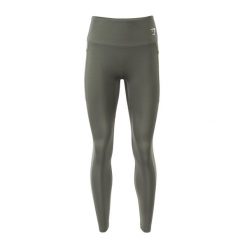 Legginsy treningowe damskie Gymshark Training Mesh. Zielone legginsy damskie GYMSHARK, bez wzorów, z meshu. Za 97.99 zł.