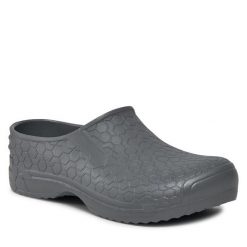 Klapki Dry Walker. Szare klapki damskie Dry Walker, bez wzorów, bez obcasa, bez zapięcia. Za 59.99 zł.