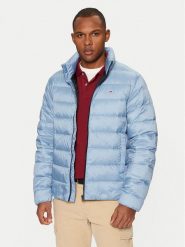 Tommy Jeans Kurtka przejściowa DM0DM20658 Niebieski Regular Fit. Niebieskie kurtki męskie Tommy Jeans, m, bez wzorów, z jeansu, bez kaptura. Za 509.99 zł.